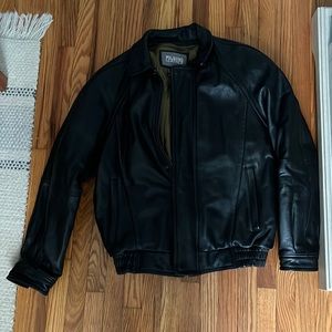 Wilson’s genuine leather jacket M black bomber